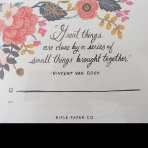 Rifle Paper Co Notepad To Do List Inspirational Quote Pages